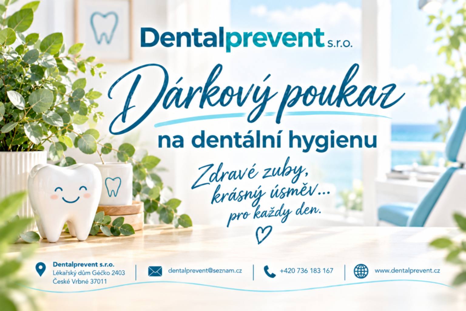 Dárkový poukaz na dentální hygienu - Pro nové klienty