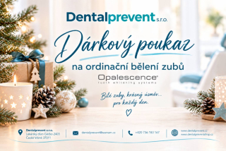 Vánoční dárkový poukaz na ordinační bělení zubů